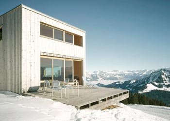 Maison contemporaine en montagne